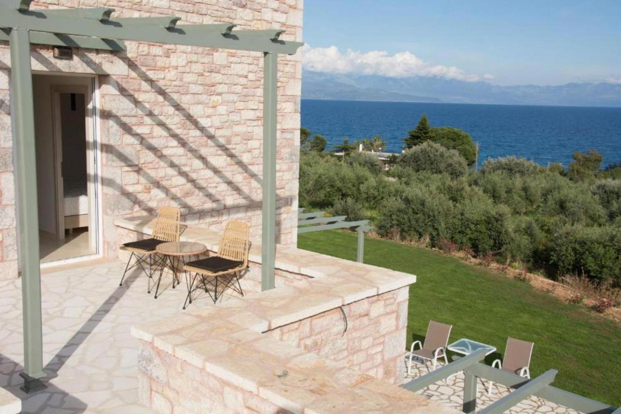Stone Bay Houses In Messinia Kalamaki Beach Area チラニ エクステリア 写真